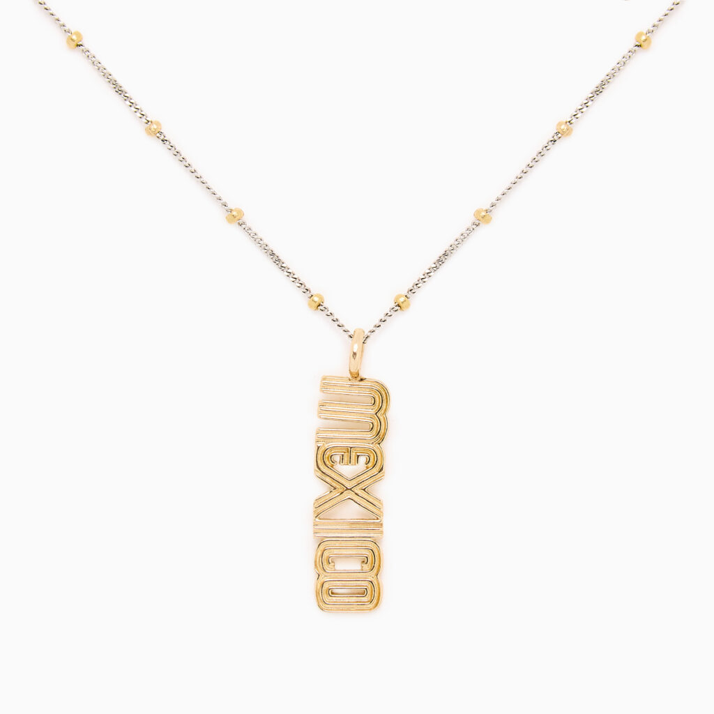 México Vertical Oro